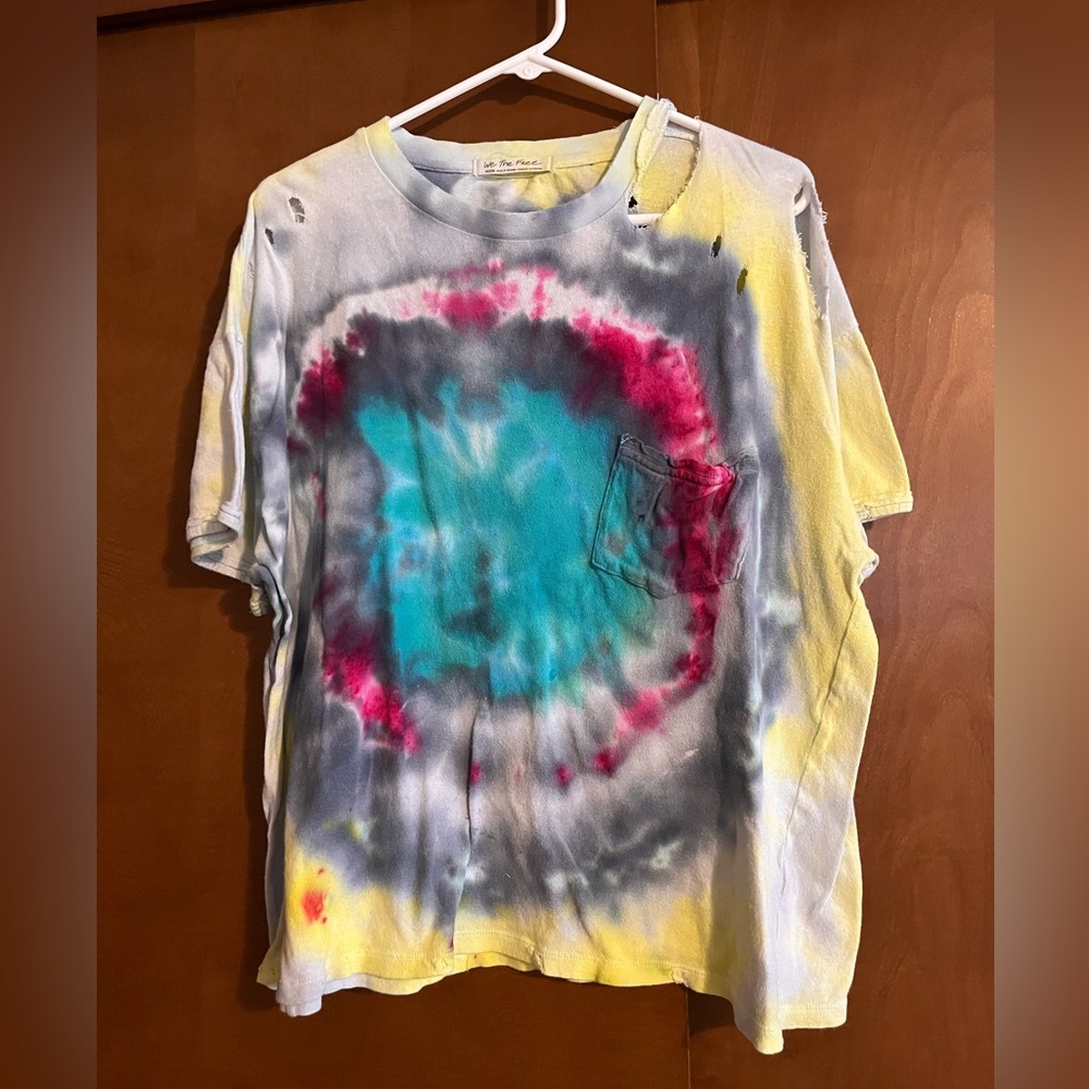 Tie-Dye Distressed T-Shirt